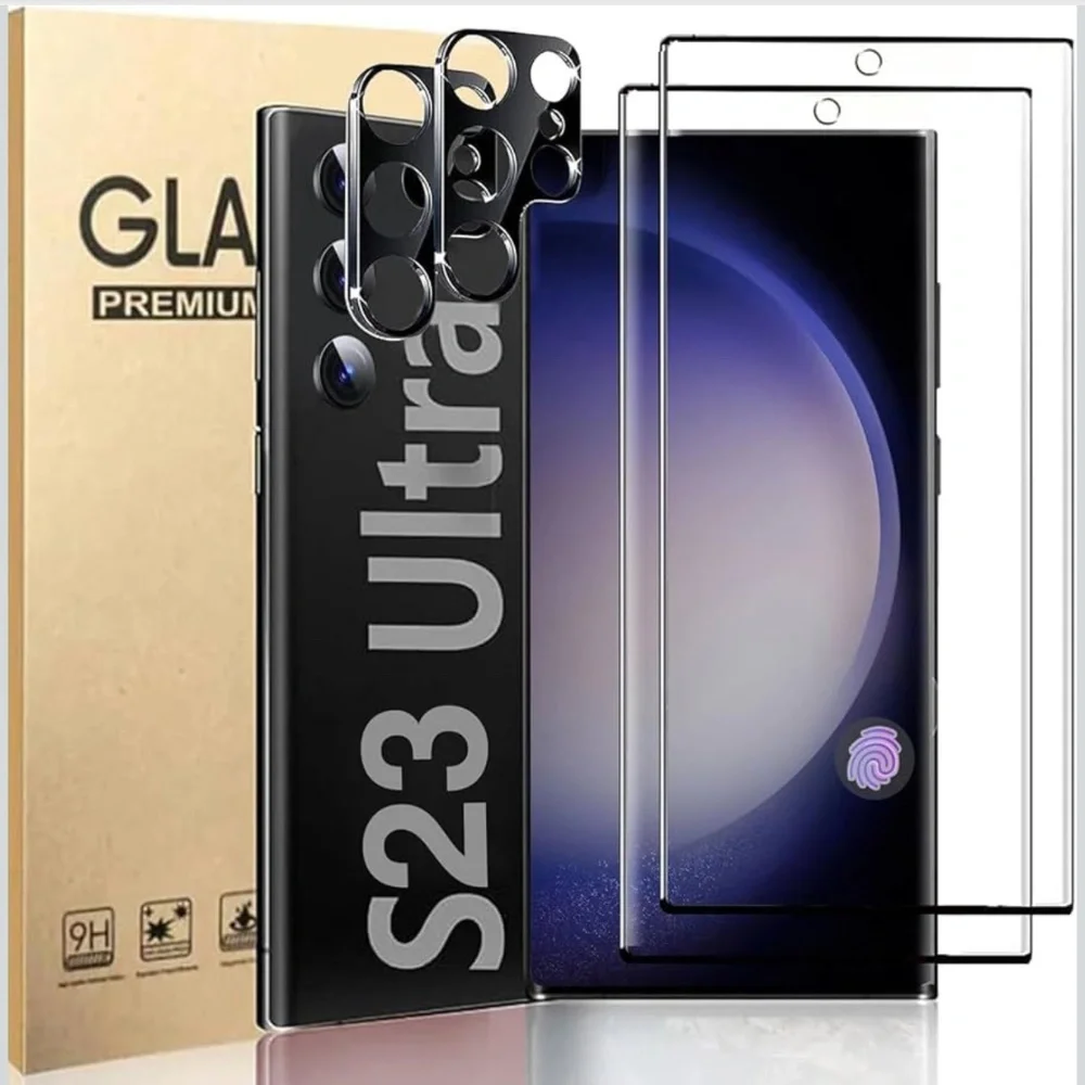 NWT Samsung Galaxy S23 Ultra 2‑Pack 9H Screen + Camera Kit